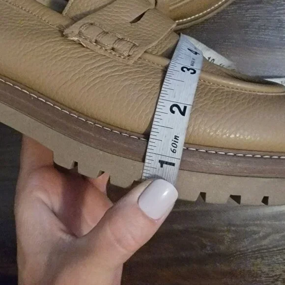 Reiss Beckton Loafer Womens 9 Beige Contemporary Y2K 90s Academia Preppy - Picture 9 of 10